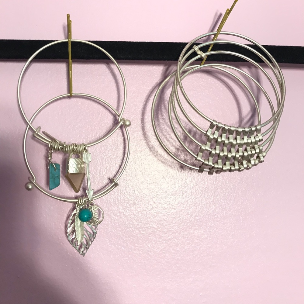Bangles and boutique earrings